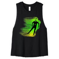 Awesome Biathlon Women's Racerback Cropped Tank