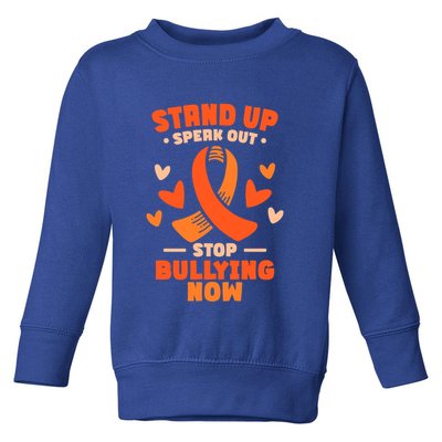 Anti Bullying Awareness Month Great Gift Toddler Sweatshirt