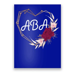 Applied Behavior Analysis Aba Squad Behaviors Team Analyst Gift Poster