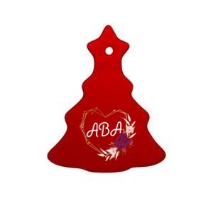 Applied Behavior Analysis Aba Squad Behaviors Team Analyst Gift Ceramic Tree Ornament