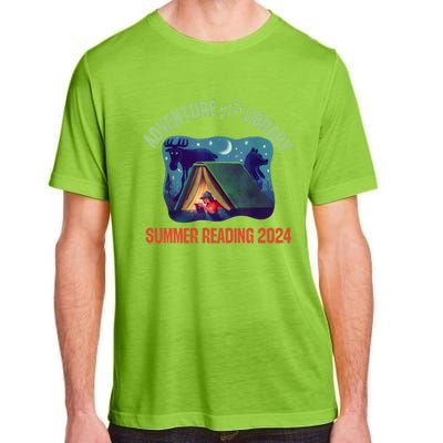 Adventure Begins At Your Library Summer Reading Program 2024 Adult ChromaSoft Performance T-Shirt