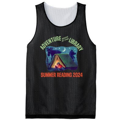 Adventure Begins At Your Library Summer Reading Program 2024 Mesh Reversible Basketball Jersey Tank