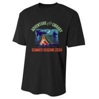 Adventure Begins At Your Library Summer Reading Program 2024 Performance Sprint T-Shirt