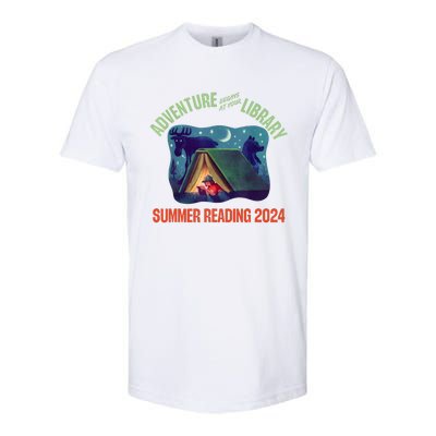 Adventure Begins At Your Library Summer Reading Program 2024 Softstyle CVC T-Shirt