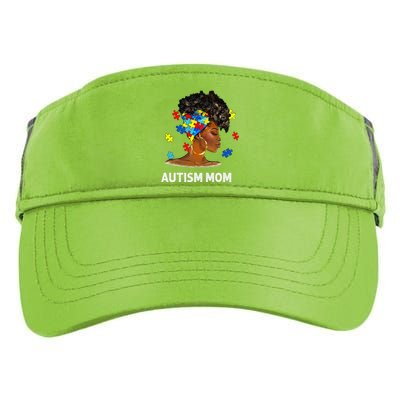 African Black Autism Mom Afro Mother Autism Awareness Mama Adult Drive Performance Visor