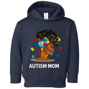 African Black Autism Mom Afro Mother Autism Awareness Mama Toddler Hoodie