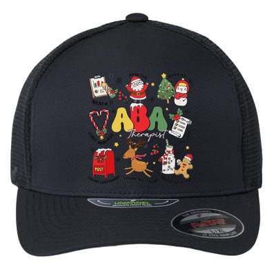 Applied Behavior Analyst Christmas Aba Behavior Analysis Flexfit Unipanel Trucker Cap