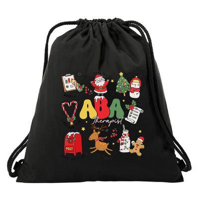 Applied Behavior Analyst Christmas Aba Behavior Analysis Drawstring Bag