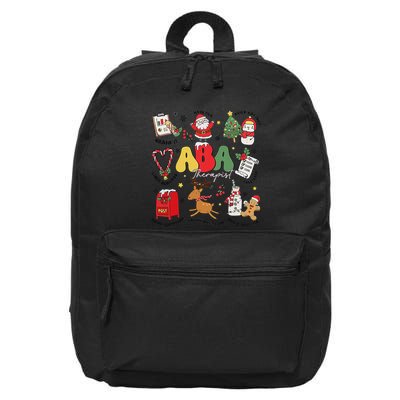 Applied Behavior Analyst Christmas Aba Behavior Analysis 16 in Basic Backpack