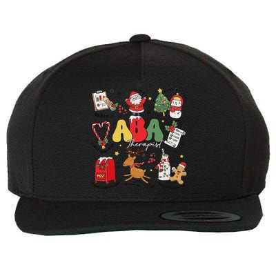 Applied Behavior Analyst Christmas Aba Behavior Analysis Wool Snapback Cap