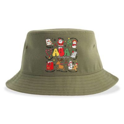 Applied Behavior Analyst Christmas Aba Behavior Analysis Sustainable Bucket Hat