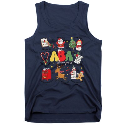 Applied Behavior Analyst Christmas Aba Behavior Analysis Tank Top