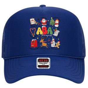 Applied Behavior Analyst Christmas Aba Behavior Analysis High Crown Mesh Back Trucker Hat