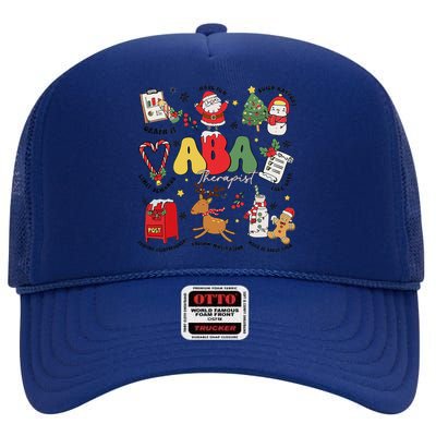 Applied Behavior Analyst Christmas Aba Behavior Analysis High Crown Mesh Back Trucker Hat