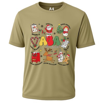 Applied Behavior Analyst Christmas Aba Behavior Analysis Cooling Performance Crew T-Shirt