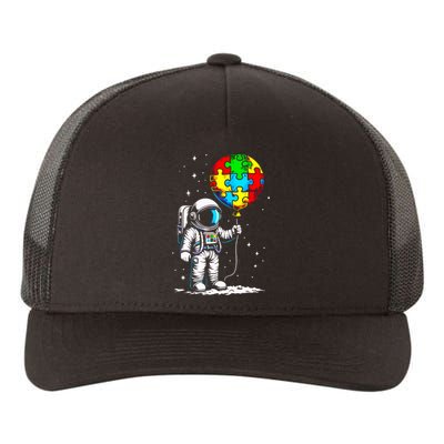 Astronaut Balloon Autism Awareness Space Autistic Boy Yupoong Adult 5-Panel Trucker Hat