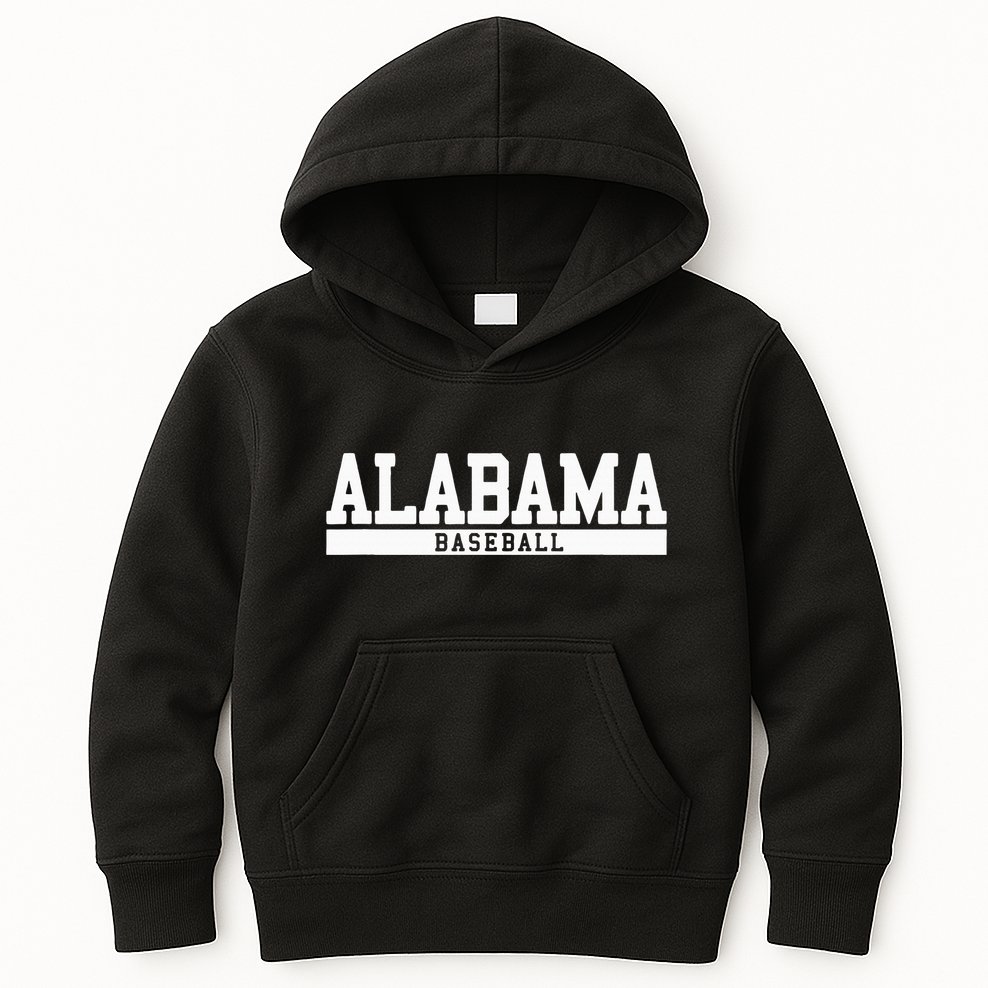 Alabama Baseball Kids Hoodie