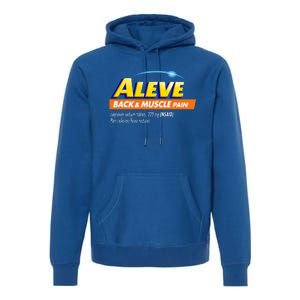 Aleve Back And Muscle Pain Nurse Pharmacy Halloween Costume Premium Hoodie