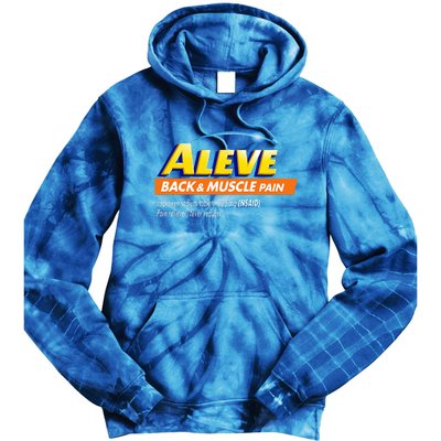 Aleve Back And Muscle Pain Nurse Pharmacy Halloween Costume Tie Dye Hoodie