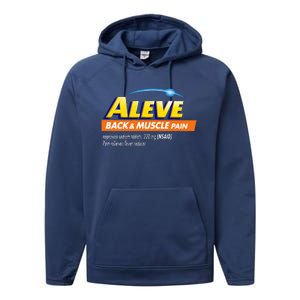 Aleve Back And Muscle Pain Nurse Pharmacy Halloween Costume Performance Fleece Hoodie