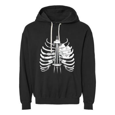 Art Bones Art I Can Feel It In My Bones! Garment-Dyed Fleece Hoodie