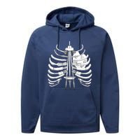 Art Bones Art I Can Feel It In My Bones! Performance Fleece Hoodie