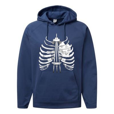 Art Bones Art I Can Feel It In My Bones! Performance Fleece Hoodie