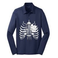 Art Bones Art I Can Feel It In My Bones! Silk Touch Performance Long Sleeve Polo