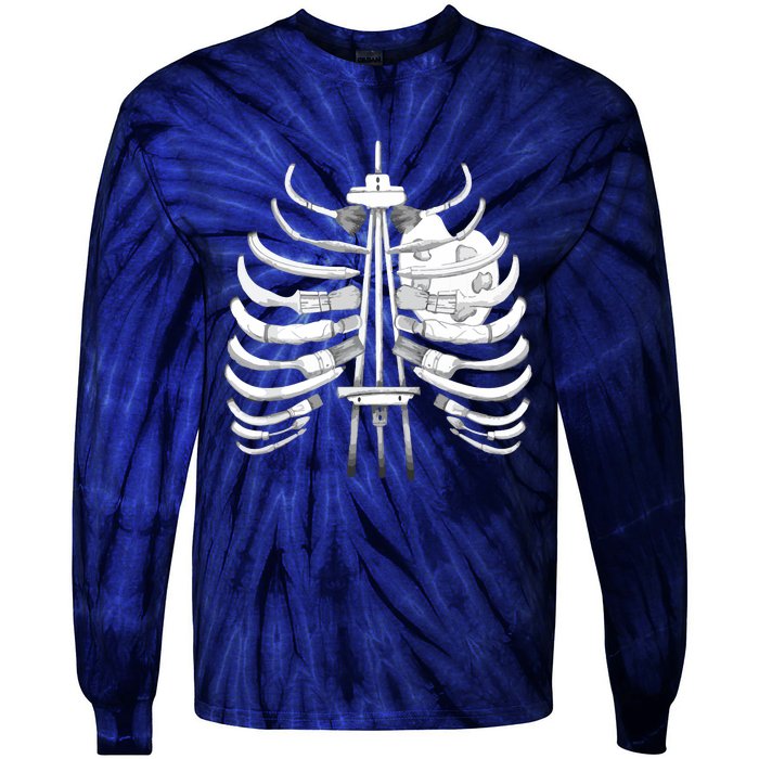 Art Bones Art I Can Feel It In My Bones! Tie-Dye Long Sleeve Shirt