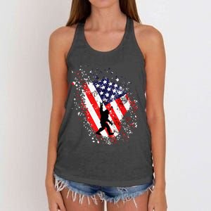 American Bigfoot Women's Knotted Racerback Tank