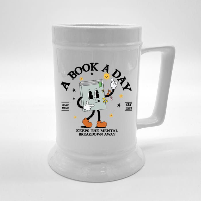 A Book A Day Keep The Mental Breakdown Away Beer Stein