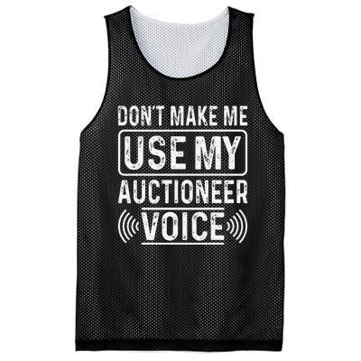 Auctioneer Bidding Auction Salesperson Public Sale Mesh Reversible Basketball Jersey Tank