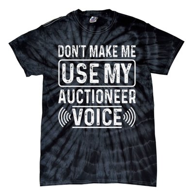 Auctioneer Bidding Auction Salesperson Public Sale Tie-Dye T-Shirt