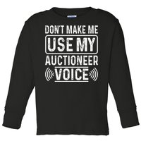 Auctioneer Bidding Auction Salesperson Public Sale Toddler Long Sleeve Shirt