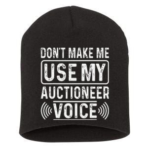 Auctioneer Bidding Auction Salesperson Public Sale Short Acrylic Beanie