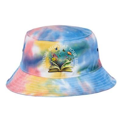 Adventure Begins At Your Library Summer Reading 2024 Tie Dye Newport Bucket Hat