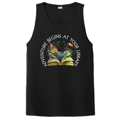 Adventure Begins At Your Library Summer Reading 2024 PosiCharge Competitor Tank