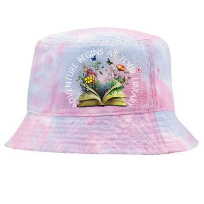 Adventure Begins At Your Library Summer Reading 2024 Tie-Dyed Bucket Hat