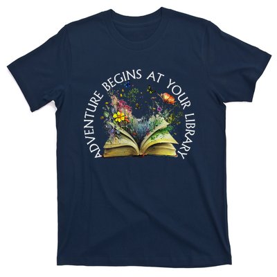 Adventure Begins At Your Library Summer Reading 2024 T-Shirt