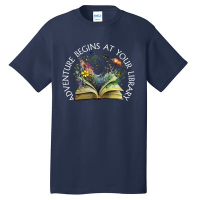 Adventure Begins At Your Library Summer Reading 2024 Tall T-Shirt