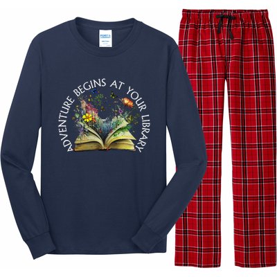 Adventure Begins At Your Library Summer Reading 2024 Long Sleeve Pajama Set