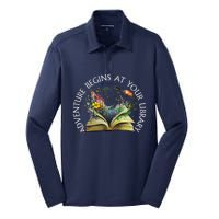 Adventure Begins At Your Library Summer Reading 2024 Silk Touch Performance Long Sleeve Polo