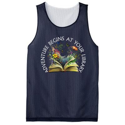 Adventure Begins At Your Library Summer Reading 2024 Mesh Reversible Basketball Jersey Tank