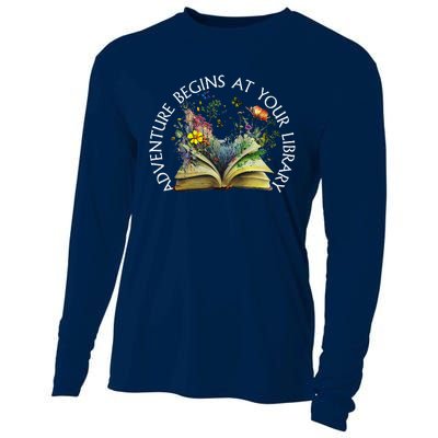 Adventure Begins At Your Library Summer Reading 2024 Cooling Performance Long Sleeve Crew