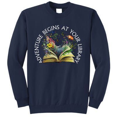 Adventure Begins At Your Library Summer Reading 2024 Tall Sweatshirt