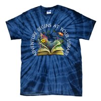 Adventure Begins At Your Library Summer Reading 2024 Tie-Dye T-Shirt