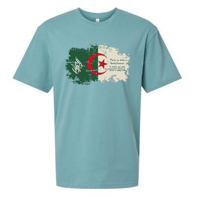 Algeria blood Algeria is my country Sueded Cloud Jersey T-Shirt