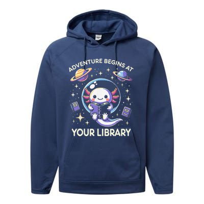 Adventure Begins At Your Library Summer Reading Program 2024 Performance Fleece Hoodie