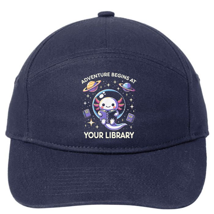 Adventure Begins At Your Library Summer Reading Program 2024 7-Panel Snapback Hat