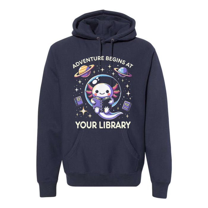 Adventure Begins At Your Library Summer Reading Program 2024 Premium Hoodie